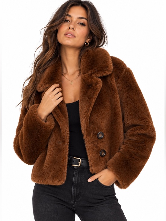 Free People Jackets & Blazers - Free People Mena Jacket in Rich Brown-XS